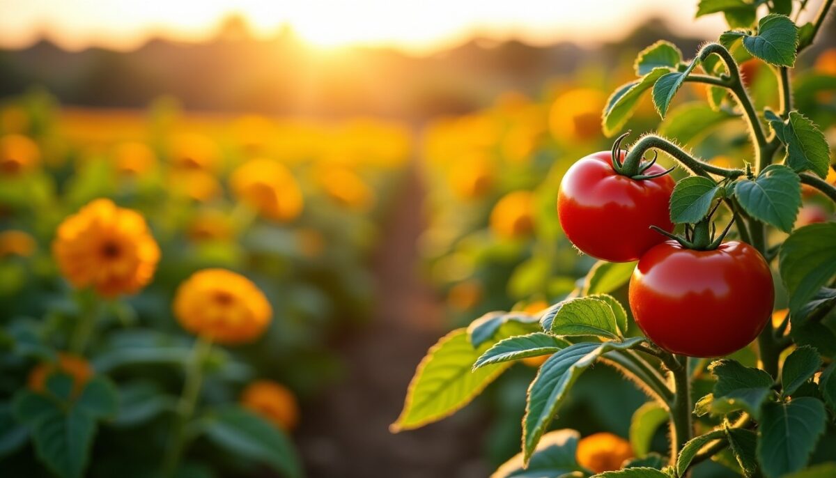 Associez cette fleur à vos plants de tomates pour une récolte décuplée Associez cette fleur à vos plants de tomates pour une récolte décuplée