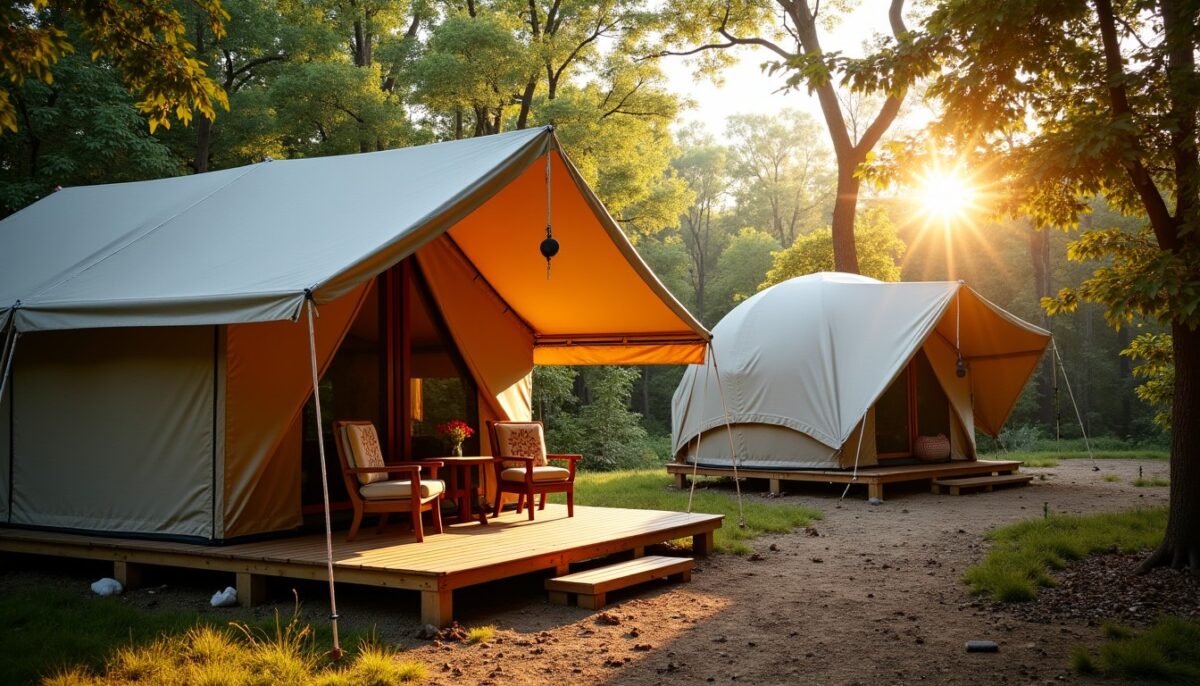 Séjournez nature : découvrez la tente lodge et le bungalow toile pour un habitat toile de camping authentique Séjournez nature : découvrez la tente lodge et le bungalow toile pour un habitat toile de camping authentique