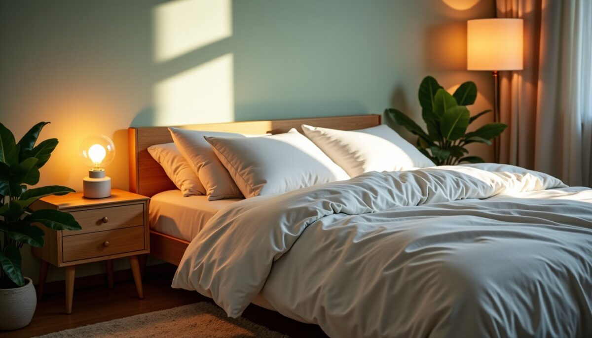 Aménager une chambre apaisante : le rôle essentiel de la lumière et de l’atmosphère pour un sommeil réparateur Aménager une chambre apaisante : le rôle essentiel de la lumière et de l’atmosphère pour un sommeil réparateur